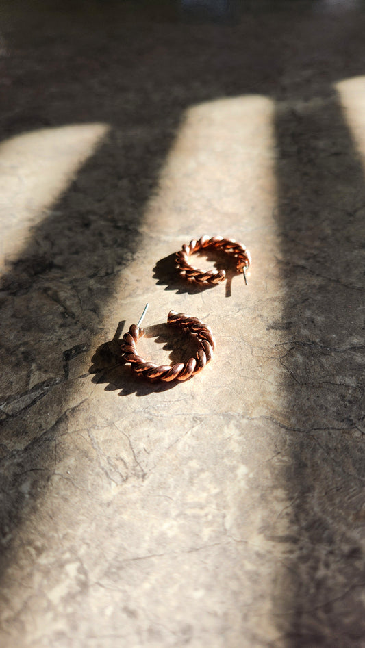 Copper Hoops