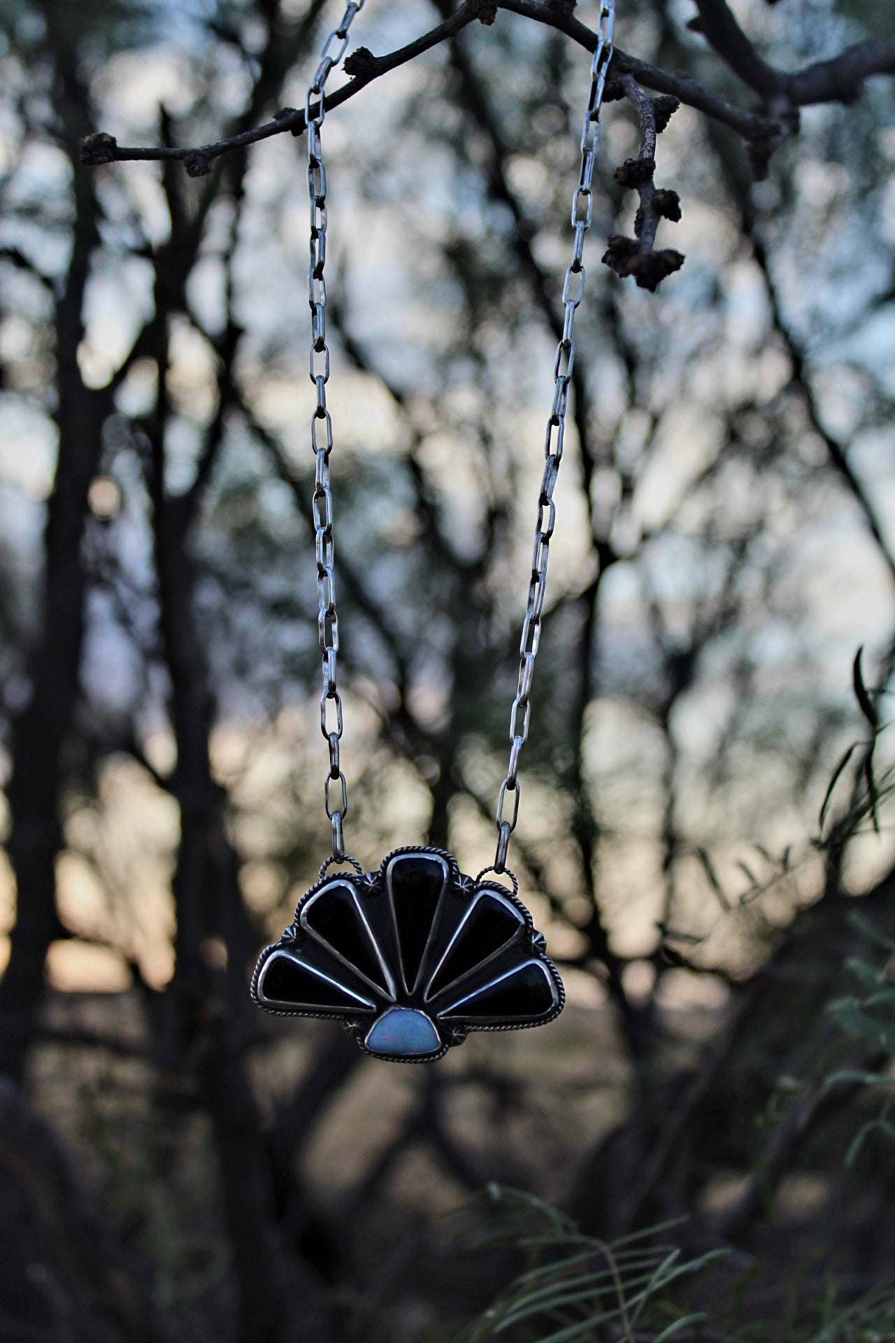 Jet and Opal necklace