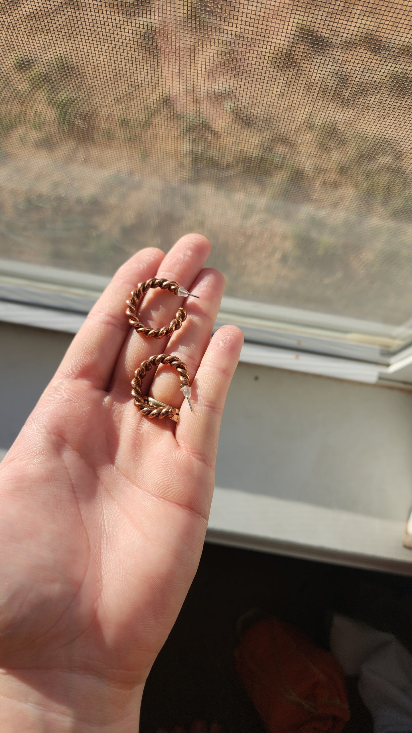 Copper Hoops